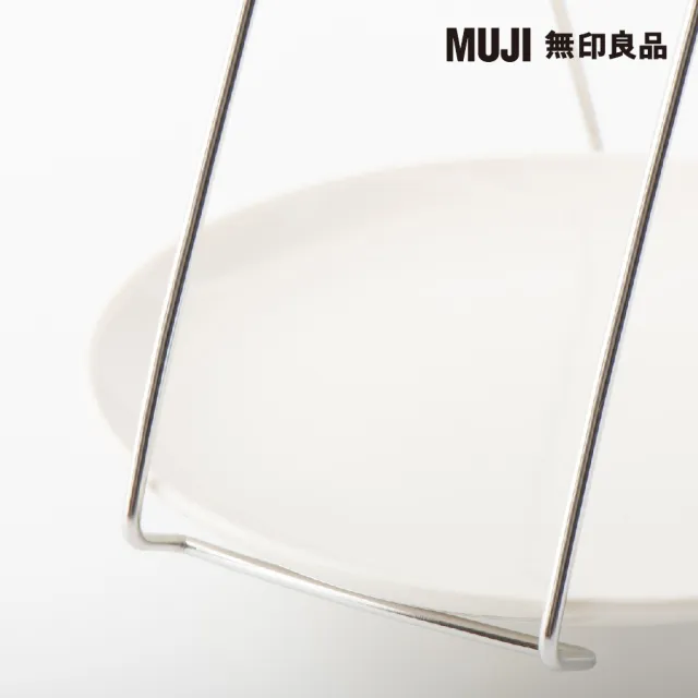 【MUJI 無印良品】不鏽鋼盤子用夾/18.8*8.9*3.1cm