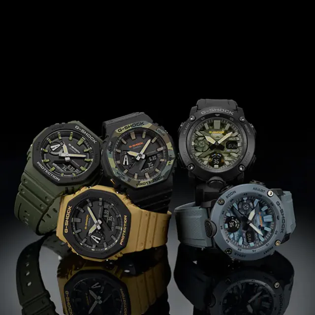 【CASIO 卡西歐】G-SHOCK  街頭時尚八角雙顯腕錶 送禮推薦 禮物(GA-2110SU-3A)