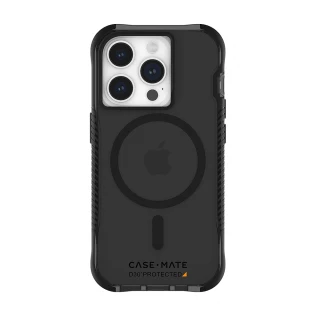 【CASE-MATE】美國 CASE·MATE iPhone 15 Pro Tough Grip Plus D3O 強悍防滑防摔保護殼MagSafe(霧黑)