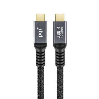 【PQI 勁永】USB4 C to C 5A大電流快充線 充電線(影像支援/檔案傳輸/快速充電)