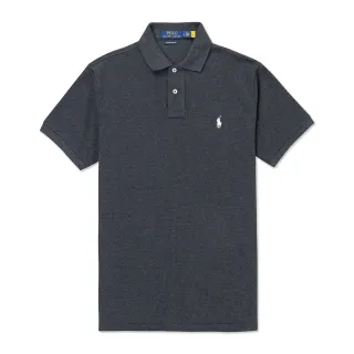 【RALPH LAUREN】RL POLO 經典刺繡小馬短袖POLO衫 上衣-深鐵灰色(百搭爆款/精選舒適/平輸品)