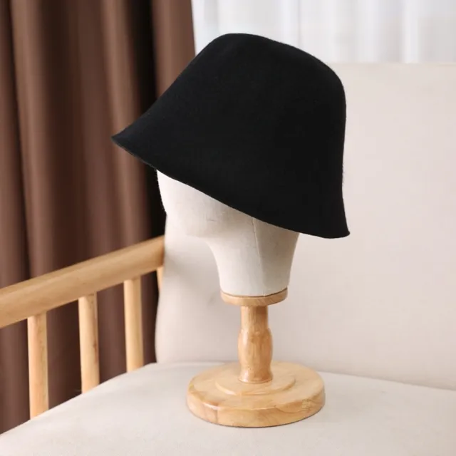 【巴黎精品】現貨+預購 漁夫帽羊毛帽(保暖毛呢簡約純色盆帽男女帽子5色a1dn22)