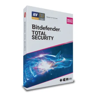 【Bitdefender必特】繁中版18個月Total Security 全方位跨平台10台(Windows Mac iOS安卓手機防毒)