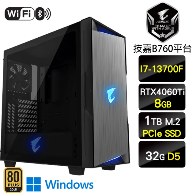 技嘉平台 i7十六核GeForce RTX 4060Ti W