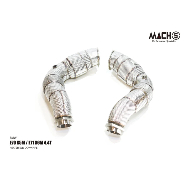 Mach5 AUDI TTRS 高流量直通頭段+前排管帶三元