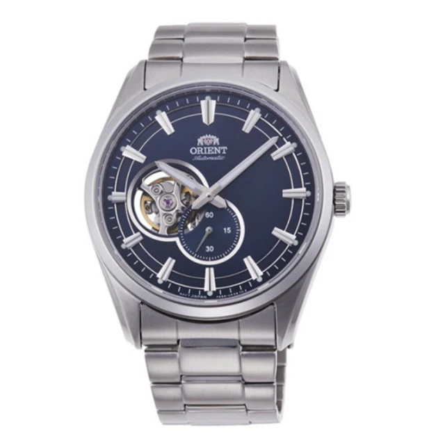 ORIENT 東方錶 官方授權T2 藍寶石鏤空機械錶鋼帶款藍