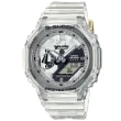 【CASIO 卡西歐】G-SHOCK 40週年限定 透視錶面 八角雙顯腕錶 禮物推薦 畢業禮物(GMA-S2140RX-7A)