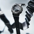 【CASIO 卡西歐】G-SHOCK WOMEN 時尚金屬雙顯腕錶 母親節 禮物(GM-S110B-8A)