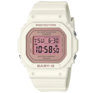 【CASIO 卡西歐】BABY-G 春日色調 櫻花粉方形電子腕錶 618 年中慶 禮物(BGD-565SC-4)