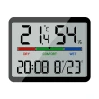 【YOLU】多功能磁吸壁掛彩屏電子溫濕度計 自動檢測溫濕度器(LED電子數字時鐘/鬧鐘/日曆)