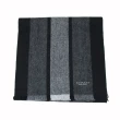 【COACH】直條紋羊毛圍巾(黑灰)
