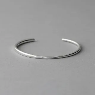 【ete】Objet 細緻美學不規則橢圓手環(銀色)