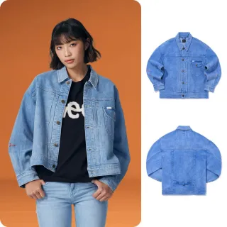 【Lee】女裝 牛仔外套 / 刷白短版 淺藍洗水 季節性版型(LB314020356)