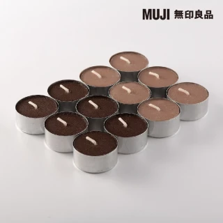 【MUJI 無印良品】芬香蠟燭.迷你/木質香味/12入