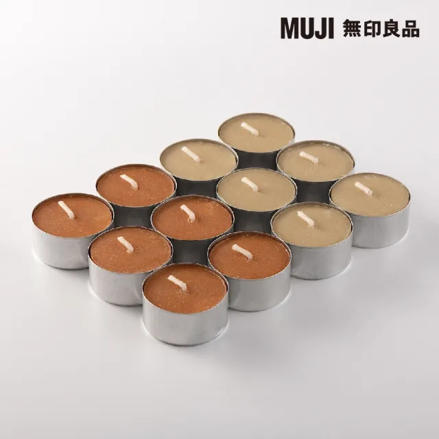 【MUJI 無印良品】芬香蠟燭.迷你/柑橘香味/12入