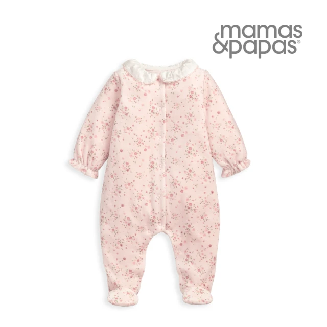 Mamas & PapasMamas & Papas 小粉雪花蔓-刷毛連身衣(4種尺寸可選)