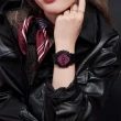 【CASIO 卡西歐】G-SHOCK WOMEN 非凡洋紅 金屬光澤 時尚黑紅雙顯腕錶 母親節 禮物(GMA-S120RB-1A)