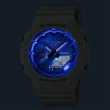 【CASIO 卡西歐】G-SHOCK 冬季光彩 碳核心防護 八角雙顯腕錶 母親節 禮物(GA-2100WS-7A)