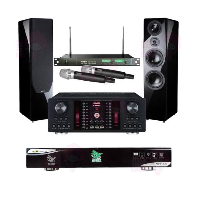 【點將家】DCC-899+FNSD AK-9800 PRO+ACT-869+KTF P-889(點歌機4TB+擴大機+無線麥克風+卡拉OK喇叭)