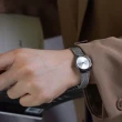 【Calvin Klein 凱文克萊】minimal系列 簡約白面銀框 銀色米蘭帶 小錶徑 手錶 對錶 CK錶 24mm(K3M231Y6)