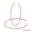 【GIUMKA】純銀耳環．C型．61mm．雙邊白鑽(夜店．送禮)