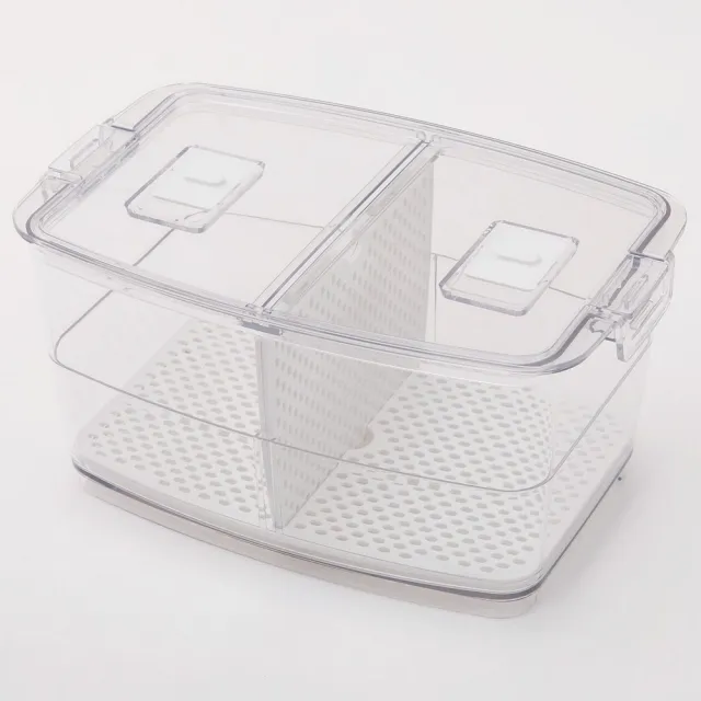 【NITORI 宜得利家居】冰箱用 冷藏用可瀝水保鮮盒 2 M(冰箱用 冷藏用 保鮮盒)