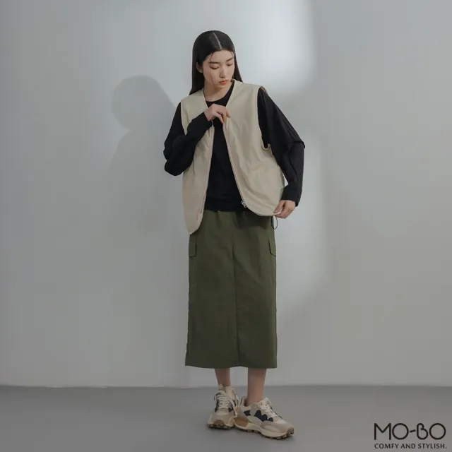 【MO-BO】雙面好穿搭QQ毛背心(MOMO獨家優惠)