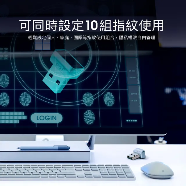 【PQI 勁永】FPS Reader 加密指紋辨識器(USB-A介面 指紋辦識快速登入)