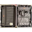 【SNOW.bagshop】25吋行李箱隱藏外掛鈎防盜鋁框(PC+ABS髮絲紋雙海關鎖)