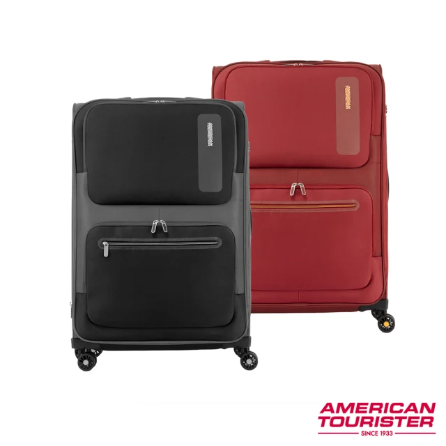 【AMERICAN TOURISTER 美國旅行者】30吋Maxwell 可擴充極輕量布面軟殼行李箱/布箱(多色可選)