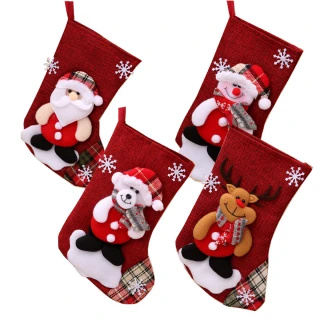 【Vanibaby】聖誕襪 中號 23cm 3入組(款式隨機)