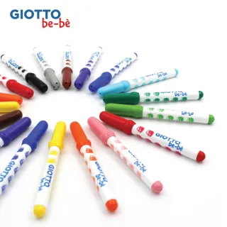 【GIOTTO】可洗式寶寶彩色筆手提組 36入|可水洗 好握 防窒息