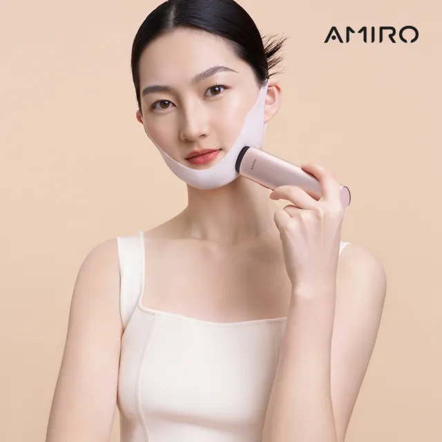 【AMIRO】時光機 拉提美容儀 R3 TURBO - 流沙金 + 保濕柔嫩精華凝膠 5入(情人節 禮物 抗老)