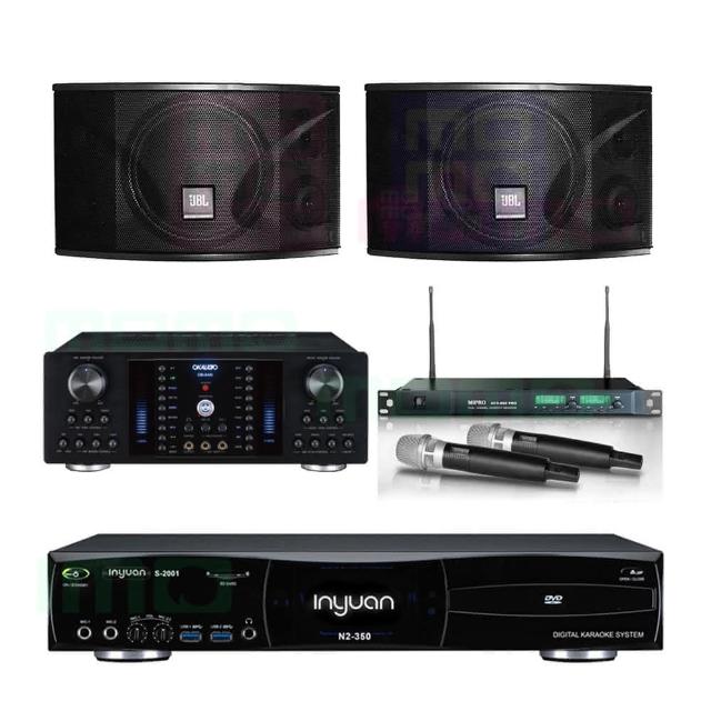 【音圓】S-2001 N2-350+OKAUDIO DB-8AN+ACT-869+JBL Ki110(點歌機4TB+擴大機+無線麥克風+喇叭)