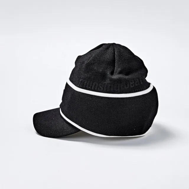 【Munsingwear】企鵝牌 男款黑色3WAY耳罩式毛帽 MGSE0C06