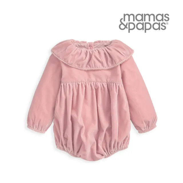 【Mamas & Papas】回到斯圖亞特-長袖包屁衣-櫻粉(4種尺寸可選)