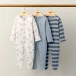 【Mamas & Papas】北極海生活圈-連身衣3件組(4種尺寸可選)