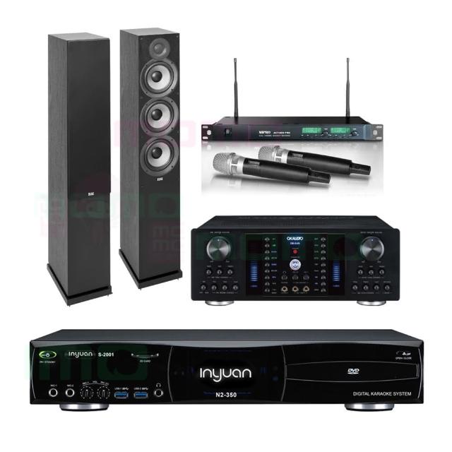【音圓】S-2001 N2-350+DB-8AN+ACT-869+Elac Debut 2.0 DF62(點歌機4TB+擴大機+無線麥克風+喇叭)