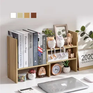 【慢慢家居】高質感簡約伸縮書架 桌上架 收納架 