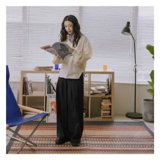 【MO-BO】羅紋V領澎袖上衣