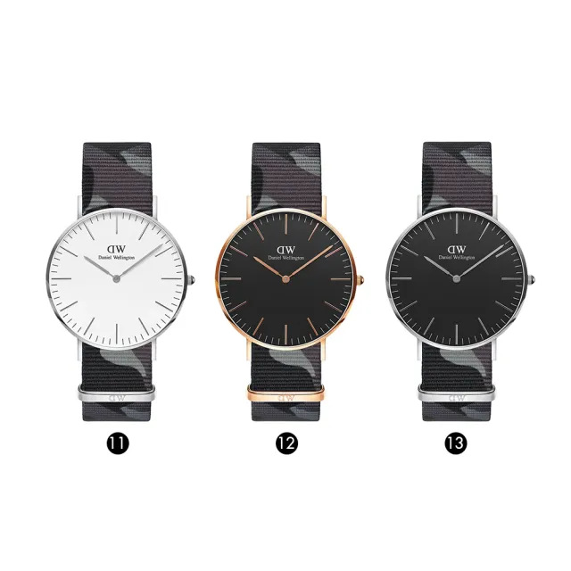 【Daniel Wellington】DW 手錶 精選Classic系列 40mm織紋錶(多款任選 DW00100005 DW00100268 DW00100372)