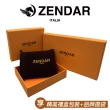 【ZENDAR】頂級NAPPA小牛皮防刮十字紋手幾包肩背包(黑色 贈禮盒提袋)