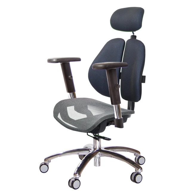GXG 吉加吉 高雙背網座 工學椅 鋁腳/摺疊升降扶手(TW