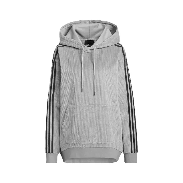 adidas 愛迪達】X Ivy Park Hoodie 聯名帽T 燈芯絨男款灰黑連帽長袖