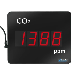 【HOME+】二氧化碳監控儀 空氣監測儀 co2偵測器 CO2濃度監測 B-LEDC7(空氣質量監測 空氣品質顯示板)