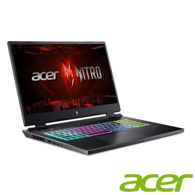 【Acer 宏碁】17.3吋i7 RTX電競筆電(Nitro 17/AN17-51-740P/i7-13700H/16G/512G/RTX4060/W11)