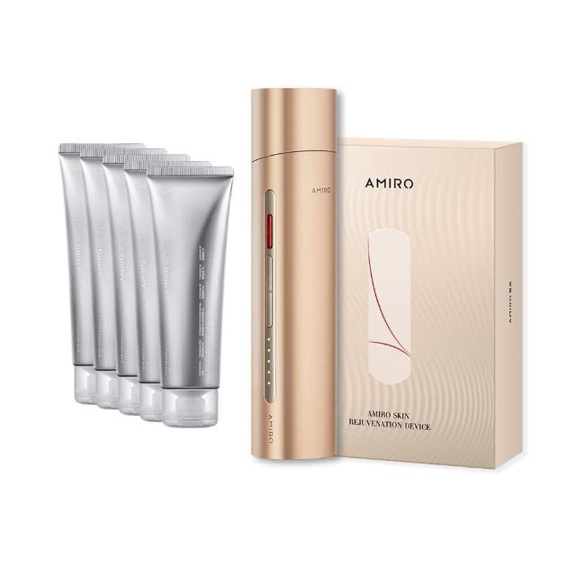 【AMIRO】拉提美容儀 R3 TURBO - 流沙金 + 保濕柔嫩精華凝膠 5入(情人節 禮物 抗老)