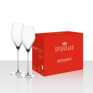 【Spiegelau】歐洲製Definition香檳杯/2入禮盒/250ml(仿手工杯高階羽量款)