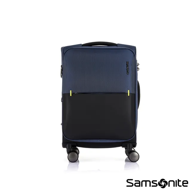 【Samsonite 新秀麗】20吋 STRARIUM 摩登簡約前開式可擴充布面軟殼防潑水行李箱/布箱(多色可選)