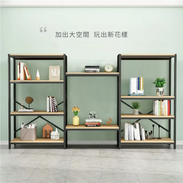 【慢慢家居】層高任意調加深4尺五層置物架W120xD40xH182cm(電器架/層架/鐵架/收納架)